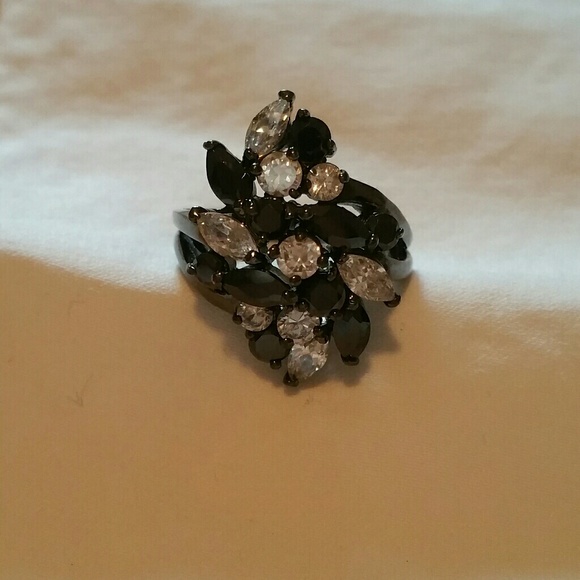 Jewelry - Onyx Cubic Zirconia Ring
